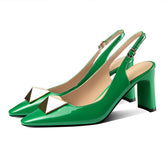 Divinity One Slingback-Pumps mit Nieten